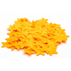 Хлопавка пневматична, 25 см, помаранчеві тканинні зірочки (400638-4)