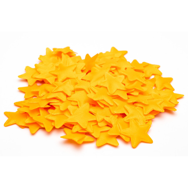Хлопавка пневматична, 25 см, помаранчеві тканинні зірочки (400638-4)