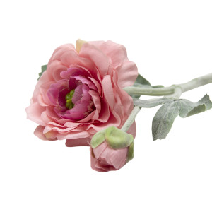 Штучна квітка Жовтець, 35 см, рожева (630072)