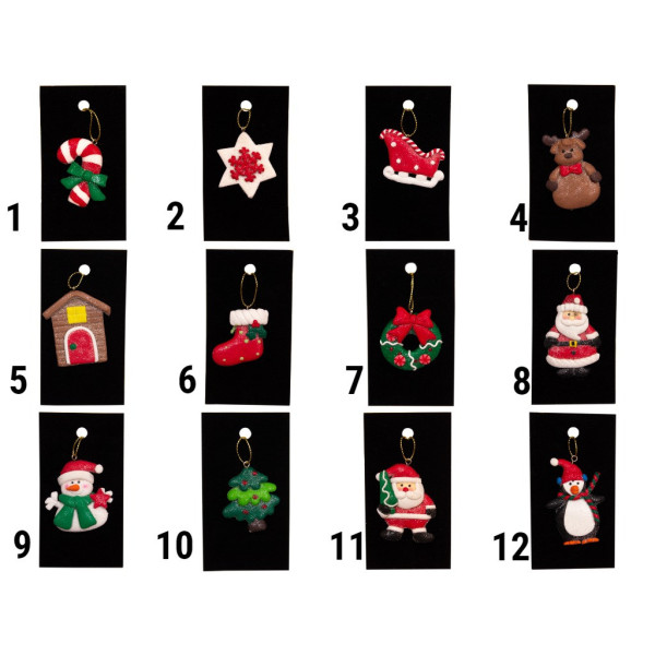 Новорічна ялинкова іграшка - фігурка Чобіт, 6 см, червоний, пластик (001040-6)