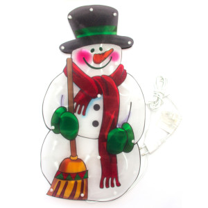 Світлодіодна декорація - Сніговик, 45x23,5 см, 20л, пластик, IP20 (640096)