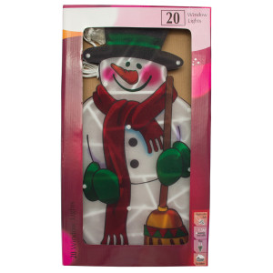 Світлодіодна декорація - Сніговик, 45x23,5 см, 20л, пластик, IP20 (640096)