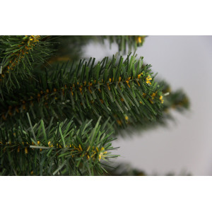 Ялинка штучна - Луна, 210 см, з 2 частин, металева ніжка, ялинка, зелений, ПВХ (МЛН-210)