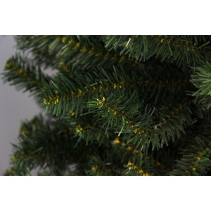 Ялинка штучна - Луна, 210 см, з 2 частин, металева ніжка, ялинка, зелений, ПВХ (МЛН-210)