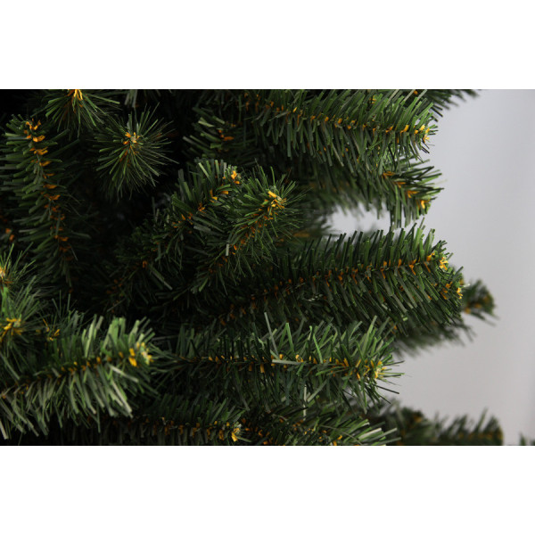 Ялинка штучна - Луна, 210 см, з 2 частин, металева ніжка, ялинка, зелений, ПВХ (МЛН-210)