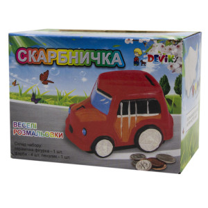 Набір для дитячої творчості - Пароплав, 12x7,2x7 см, гіпс (LK02)