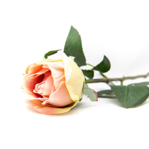 Штучна троянда, 52,5 см, світло-рожева (130085)