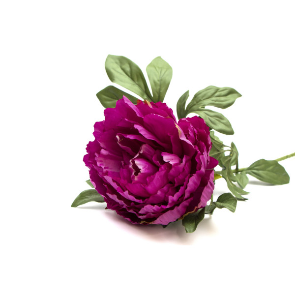 Штучна квітка Півонія, 83 см, фіолетовий, пластик (130320)