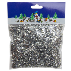 Конфетті, V-подібна форма, 30 г, сріблястий, PET (200916)