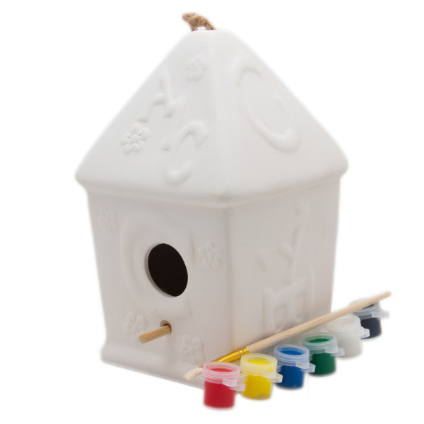 Набір для дитячої творчості - Шпаківня, 12,5x11,2x18,4 см, кераміка (023011)