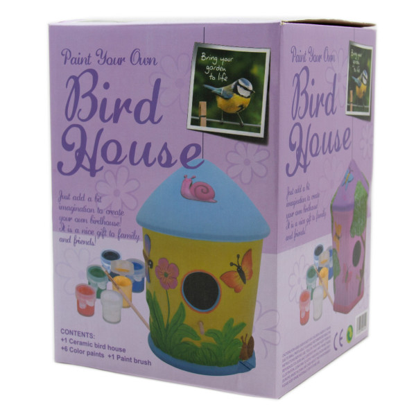 Набір для дитячої творчості - Шпаківня, 12,5x11,2x18,4 см, кераміка (023011)