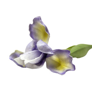 Штучна квітка Ірис, 56 см, блакитний, полімерний матеріал, тканина (631468)