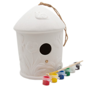 Набір для дитячої творчості - Шпаківня, 13,6x13,6x18,5 см, кераміка (023004)