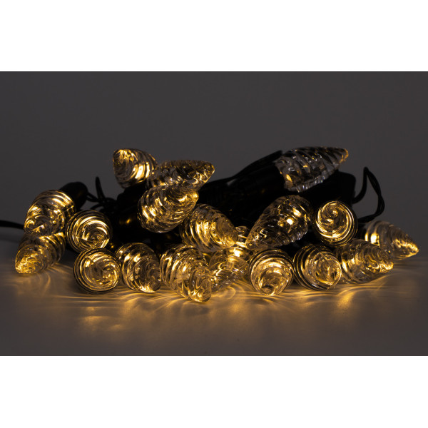 Світлодіодна гірлянда з насадками, 2 м, 20 л, теплий білий, IP20 (650989)