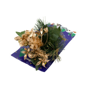 Хвойна декоративна гілочка з ягодами, 18 см (470693)