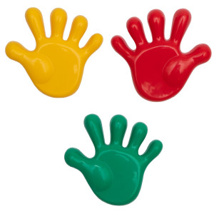 Формочка - долонька, 13x13,5x2 см, жовтий, пластик (JH2-029A-1)