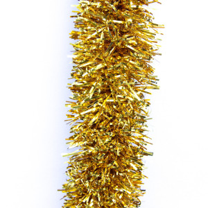 Новорічна прикраса - мішура, 200x7 см, ПВХ, золотиста (ГСС-50/70/2-2)