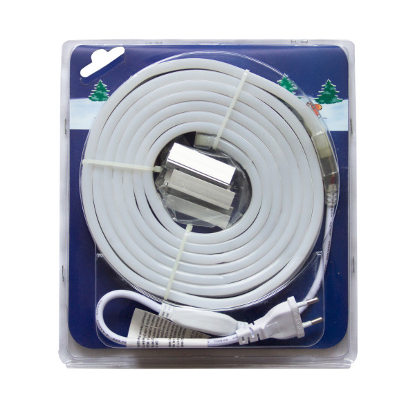 Неонова світлодіодна гірлянда-трубка SMD2835 LED, 3 м, червоний, кріплення, IP20 (950019)