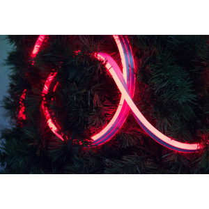 Неонова світлодіодна гірлянда-трубка SMD2835 LED, 3 м, червоний, кріплення, IP20 (950019)