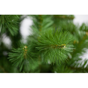 Ялинка штучна - Роксана, 150 см, з 2 частин, пластикова ніжка, сосна, зелений, ПВХ (МР-150)