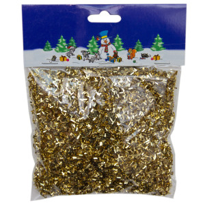 Конфетті, V-подібна форма, 30 г, золотистий, PET (200923)