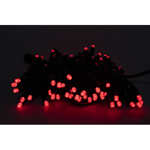 Світлодіодна гірлянда, 8 м, 80 л, червоний,  IP44 (040612)