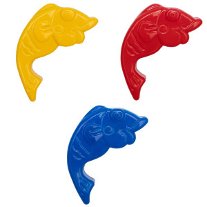 Формочка - рибка, 10,5x5,5x2 см, червона, пластик (JH2-004-2)