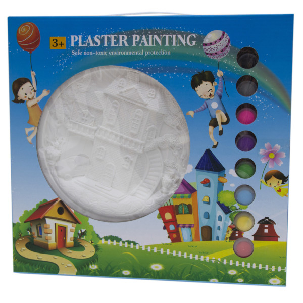 Набір для дитячої творчості - будинок, 16,5x16,5x3 см, гіпс (L2016-5)