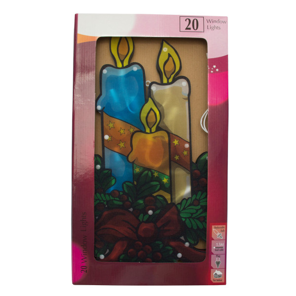 Світлодіодна декорація - Свічка, 44x24 см, 20л, пластик, IP20 (640102)