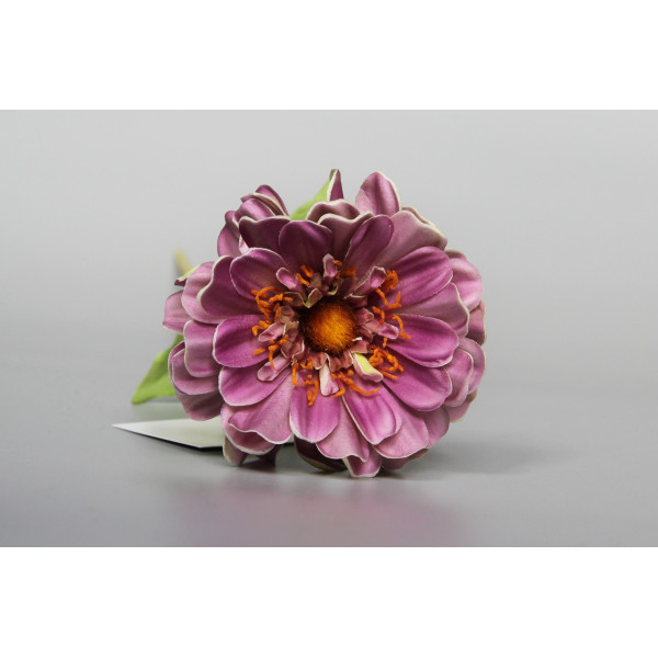 Штучна квітка Маргаритка - гілка, тканина, пластик, 50 см, фіолетовий (630263)