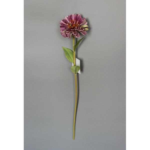 Штучна квітка Маргаритка - гілка, тканина, пластик, 50 см, фіолетовий (630263)