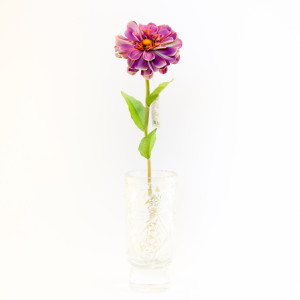 Штучна квітка Маргаритка - гілка, тканина, пластик, 50 см, фіолетовий (630263)