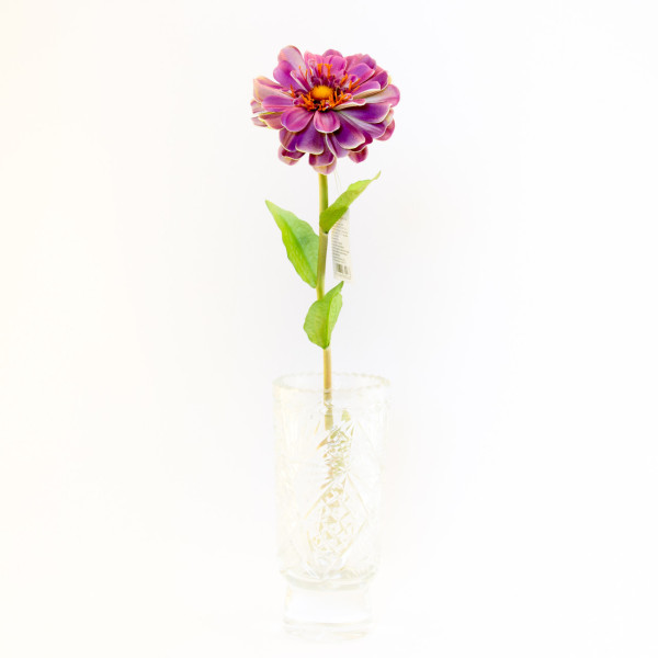 Штучна квітка Маргаритка - гілка, тканина, пластик, 50 см, фіолетовий (630263)