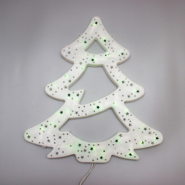 Світлодіодна декорація - ялинка, 40x37 см, 35л, зелений, IP20 (051632)