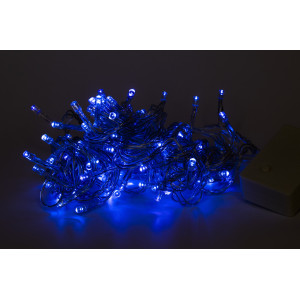 Світлодіодна гірлянда, 5 м, 100 л, 8 режимів, синій, IP44 (040452)
