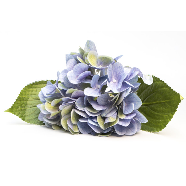 Штучна квітка Гортензія, 42 см, блакитний (630614)