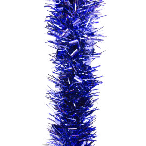 Новорічна прикраса - мішура, 200x7 см, ПВХ, синя (ГС-70/70/2-4)