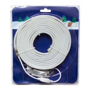 Неонова світлодіодна гірлянда-трубка SMD2835 LED, 5 м, червоний, кріплення, IP20 (950064)