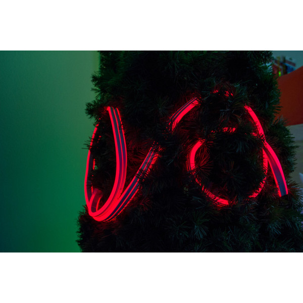 Неонова світлодіодна гірлянда-трубка SMD2835 LED, 5 м, червоний, кріплення, IP20 (950064)