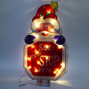 Світлодіодна декорація - Санта (Дід Мороз), 45 см, 20л, пластик, IP20 (650514)