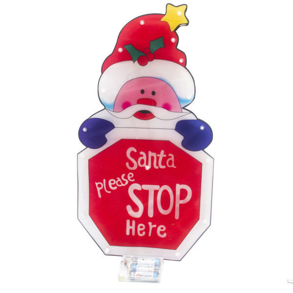 Світлодіодна декорація - Санта (Дід Мороз), 45 см, 20л, пластик, IP20 (650514)