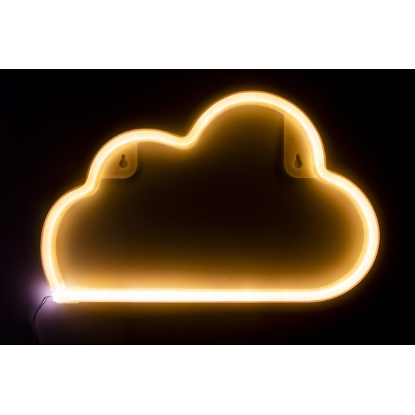 Неоновий світильник настінно-стельовий нічник - Хмаринка, 30x2,2x18,7 см, USB провід (141424)