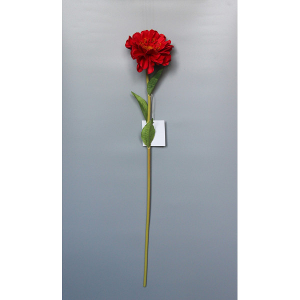 Штучна гілка Маргаритка, тканина, пластик, 50 см, червоний (630270)