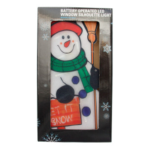 Світлодіодна декорація - Сніговик, 25x13,5 см, 10л, пластик, IP20 (640324)