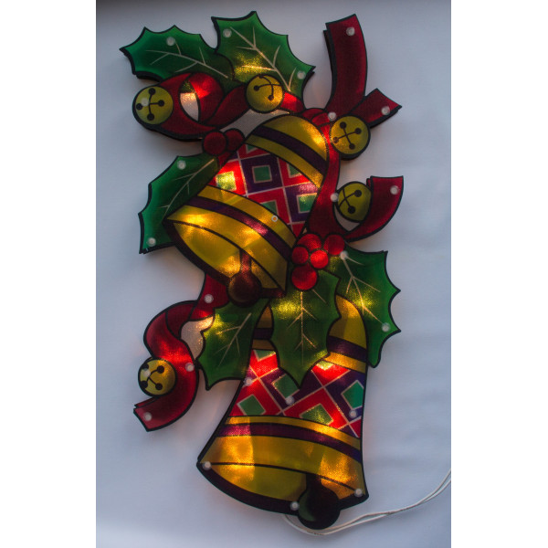 Світлодіодна декорація - Дзвіночки, 43x25 см, 20л, пластик, IP20 (640126)