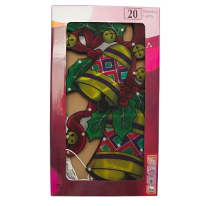 Світлодіодна декорація - Дзвіночки, 43x25 см, 20л, пластик, IP20 (640126)