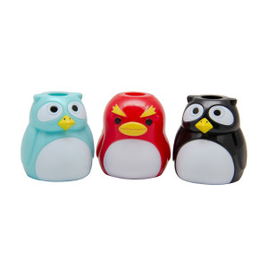 Набір калейдоскопів Aohua - пінгвін та 2 сови, 4,7 см, пластик (9003A-1)