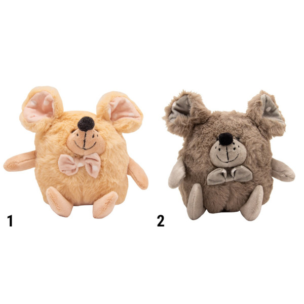 М'яка іграшка - щур, 14 см, бежевий, штучне хутро (C1804814-1)