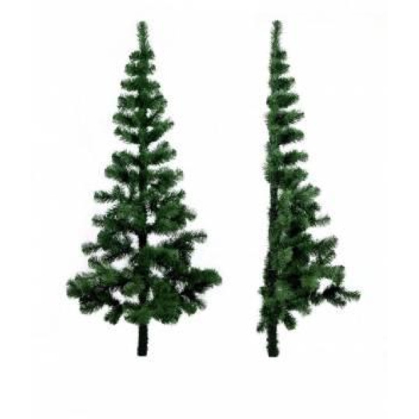 Ялинка штучна - Моніка, 150 см, настінна без ніжки, з 2 частин, ялинка, зелений, ПВХ (ММС-150)