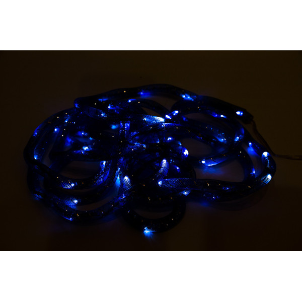 Світлодіодна гірлянда - рибки, 5 м, 80 л, синій, IP44 (040735)